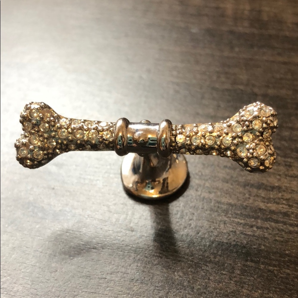 Vivienne Westwood silver stud bone single cufflink - Picture 3 of 6